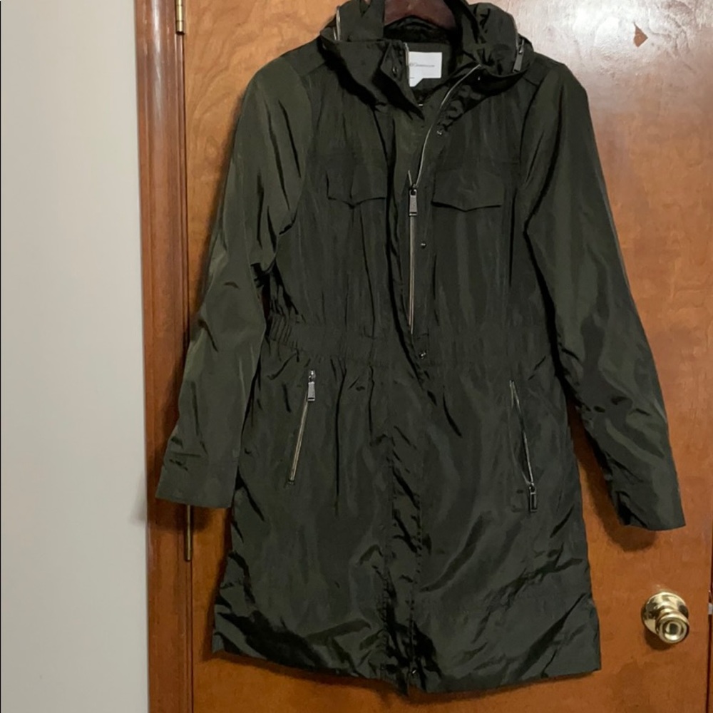 BCBGeneration womens Hooded Anorak With Waist Deta